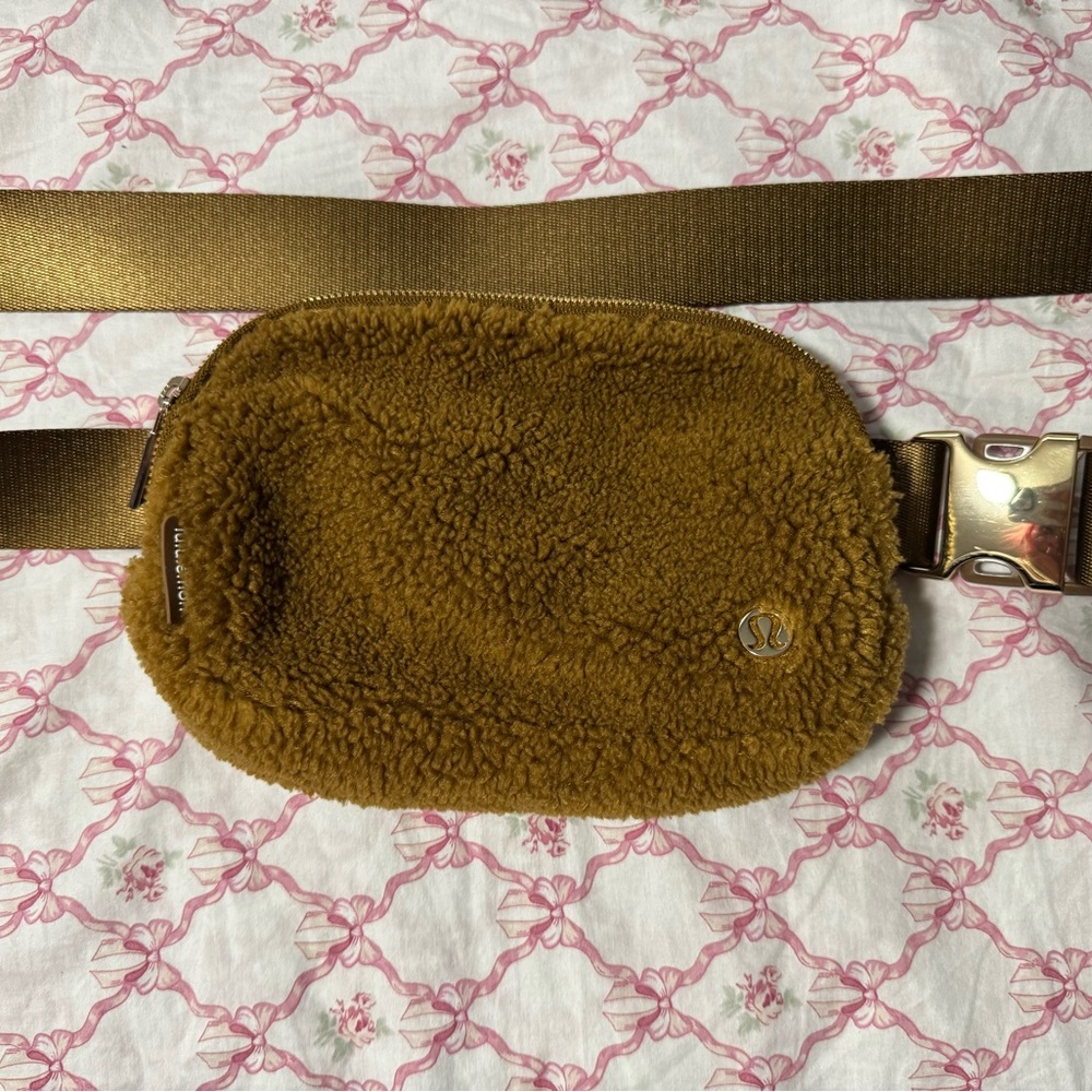 Lululemon Brown Fleece Belt Bag